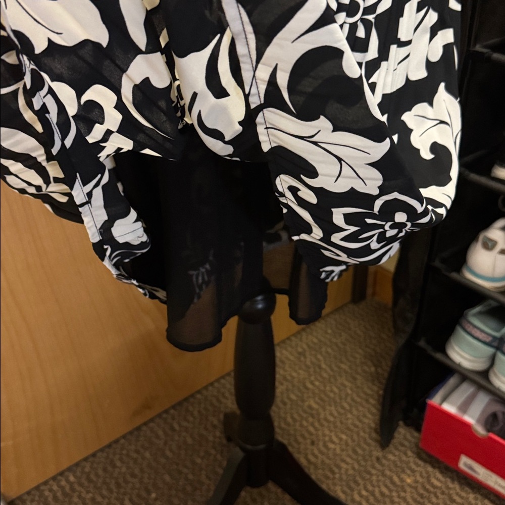 CHICO’S BLACK LABEL flawless midi floral, boho design dress. Size Women’s 4. - Picture 6 of 15